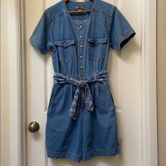 Gloria Vanderbilt Denim Romper - Picture 3 of 16